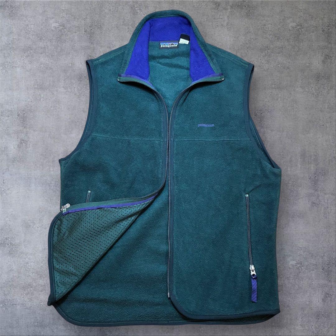 USA製 パタゴニア シンチラ フリースベスト 90s ヴィンテージ グリーン