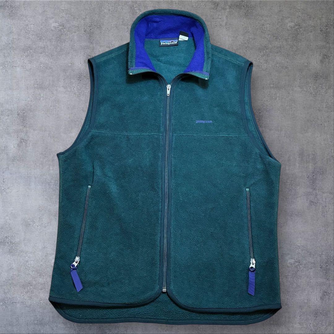 USA製 パタゴニア シンチラ フリースベスト 90s ヴィンテージ グリーン