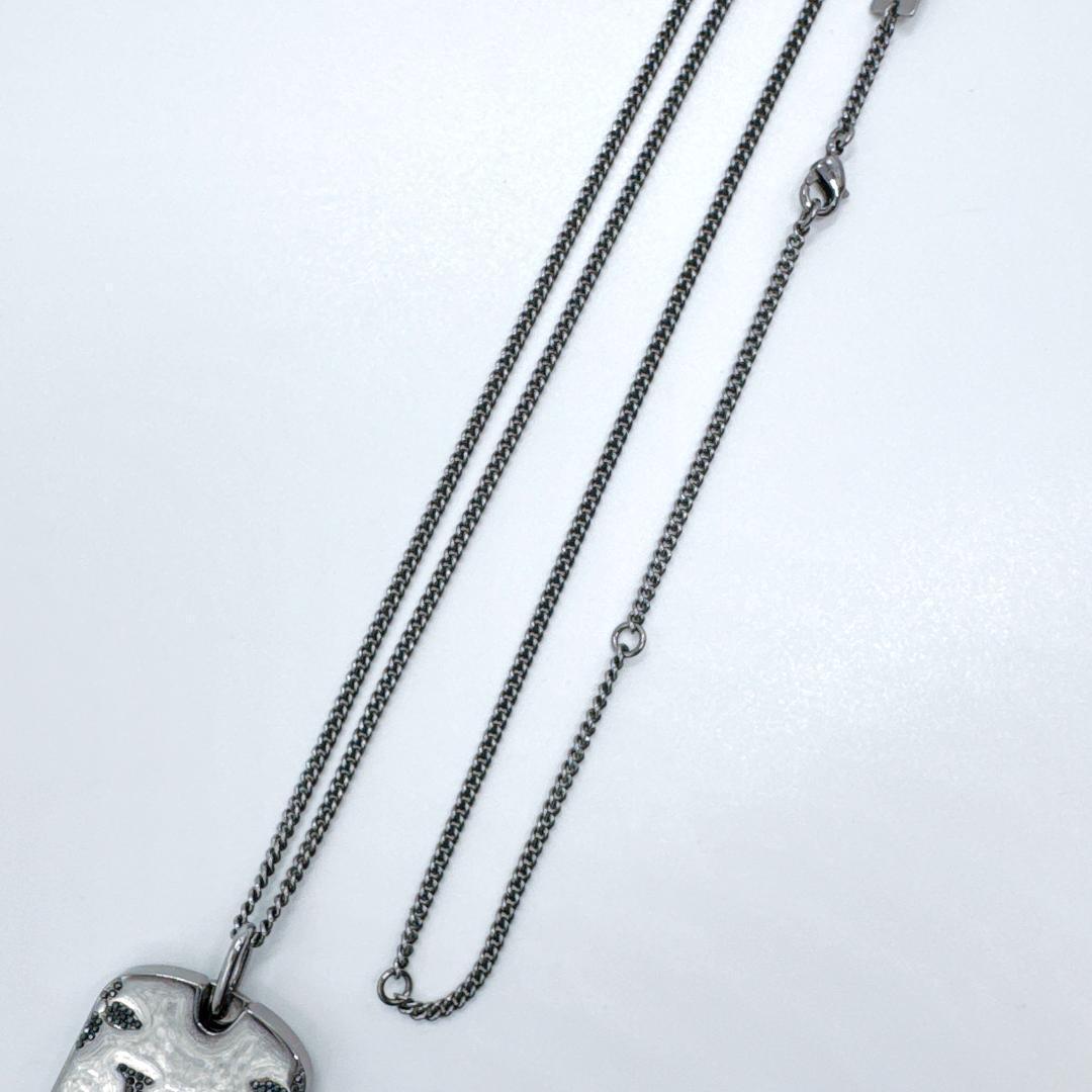 ルイヴィトン メタル モノグラム ストラス ネックレス メンズ M69473