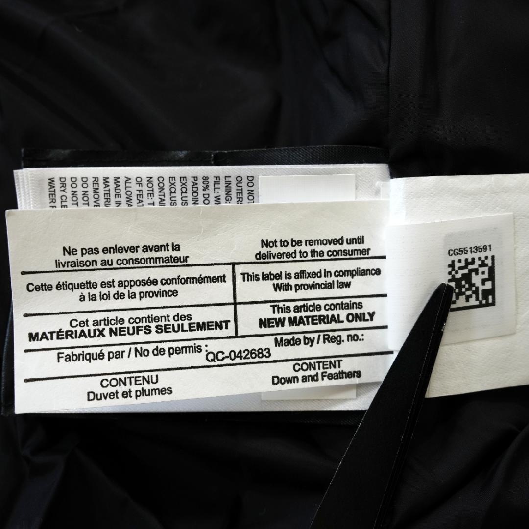 【美品】カナダグース シェルバーン ダウンコート パーカー ブラック　Sサイズ