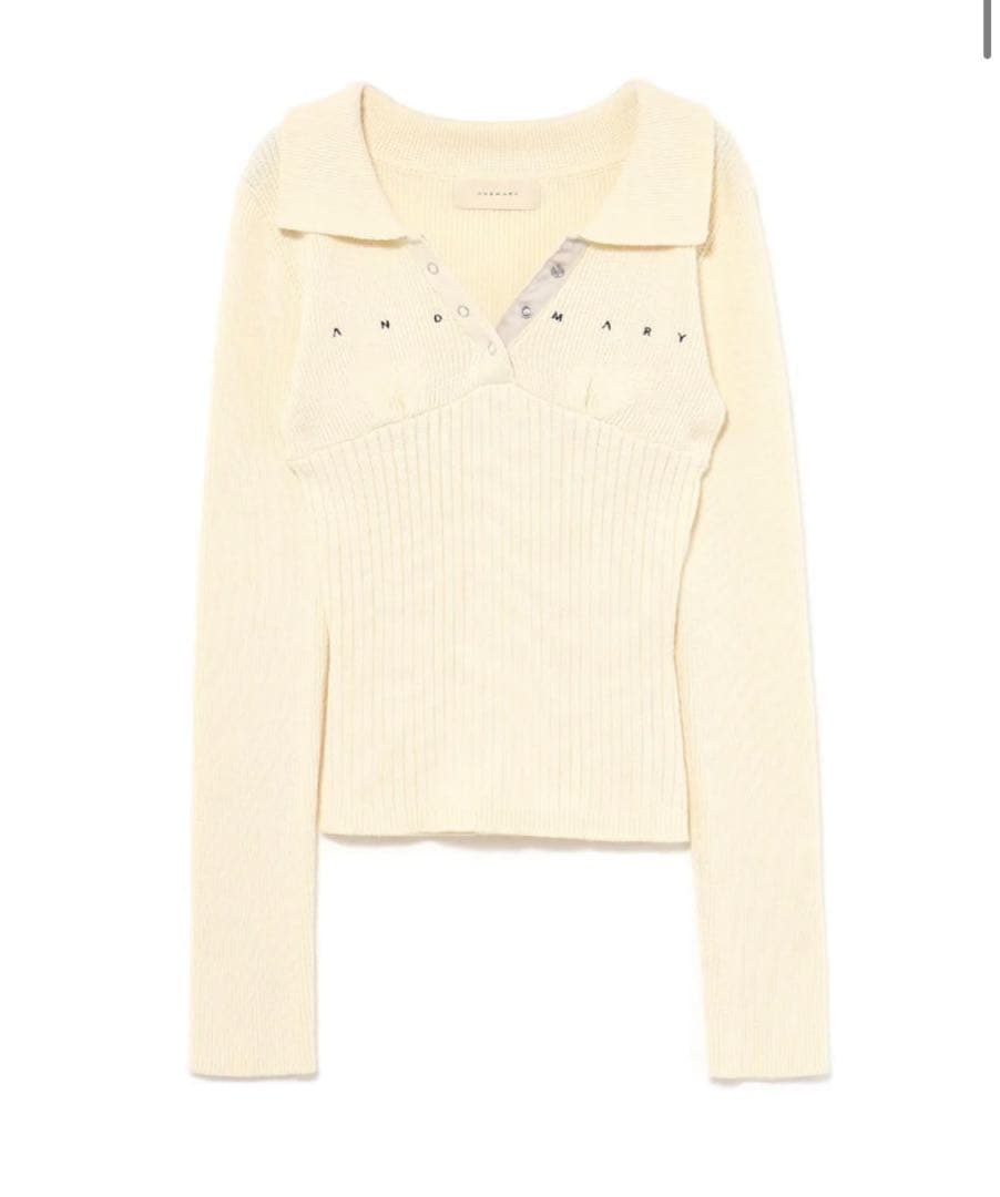 トップス andmary Lindsay logo tops