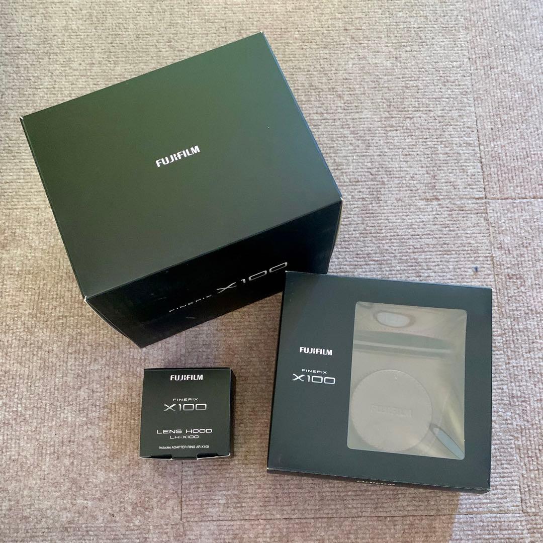 【美品】FUJIFILM X100 初代 レンズフード付 ムック本付 箱付き