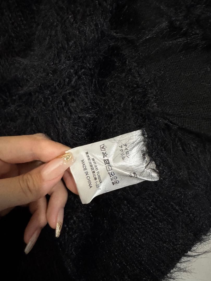 正規品 the edooni カーディガン黒