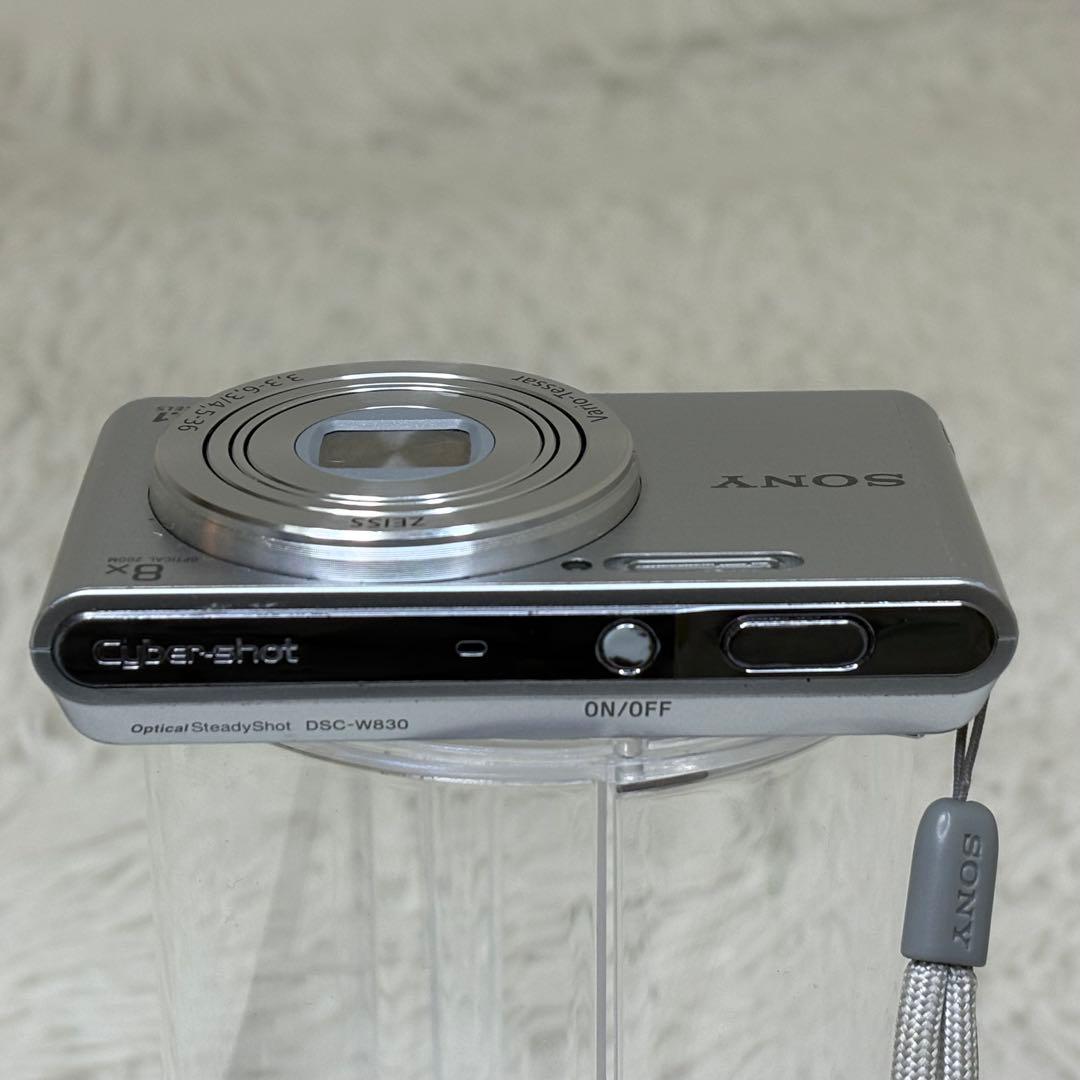美品　SONY カメラ　DSC-W830 SDカード　シルバー　コンデジ　動作品