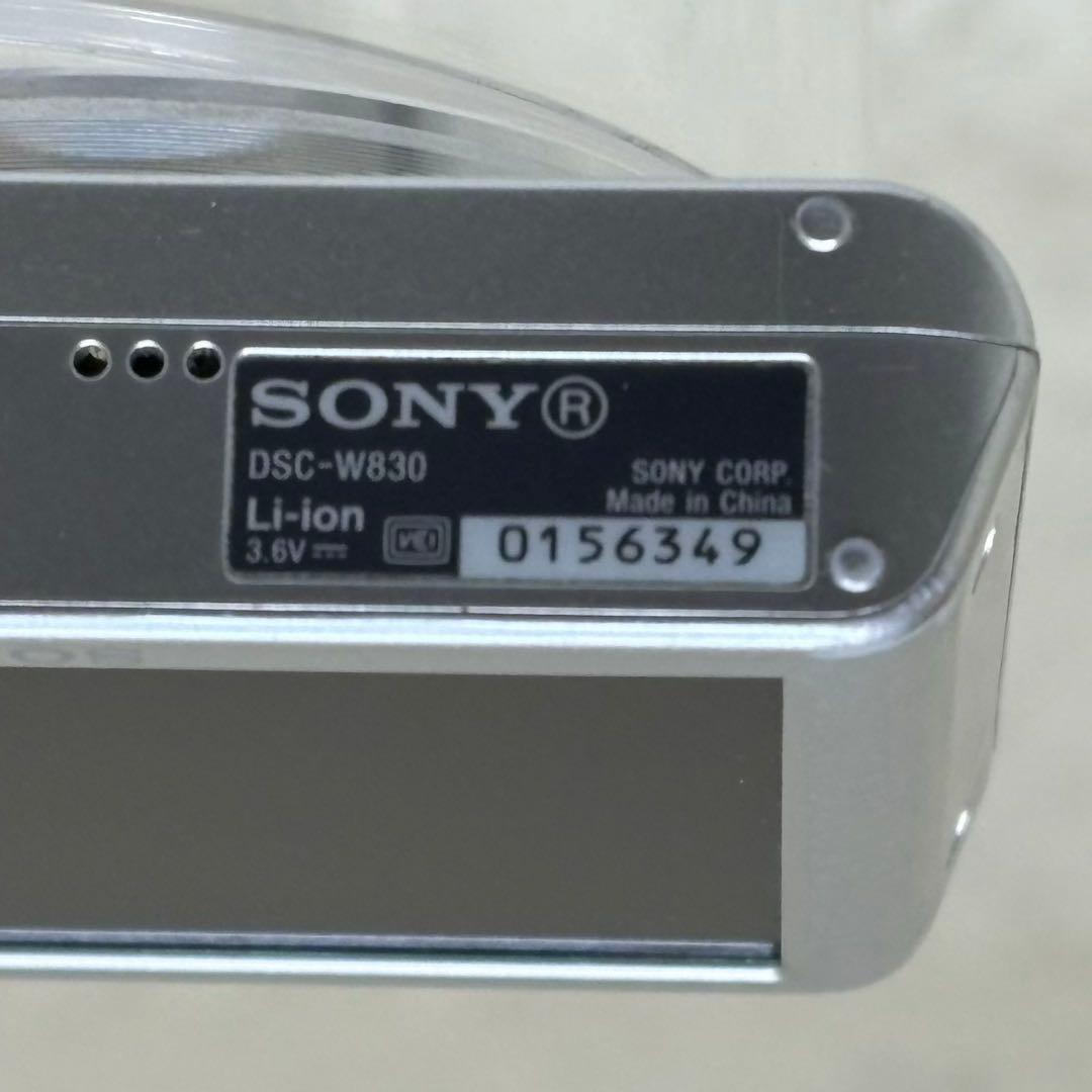美品　SONY カメラ　DSC-W830 SDカード　シルバー　コンデジ　動作品