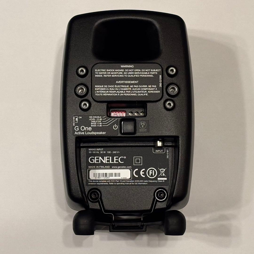 ジェネレック G One アクティブ・スピーカー ブラック 2本セット