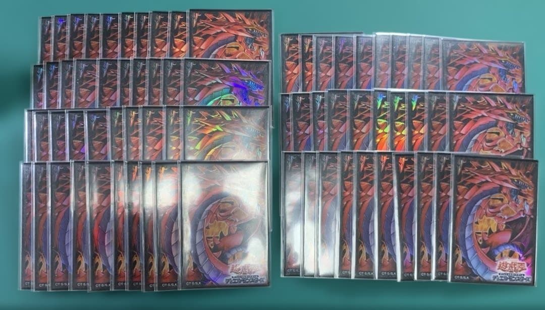 遊戯王　三幻魔　スリーブ　セット　神炎皇ウリア　降雷皇ハモン　幻魔皇ラビエル