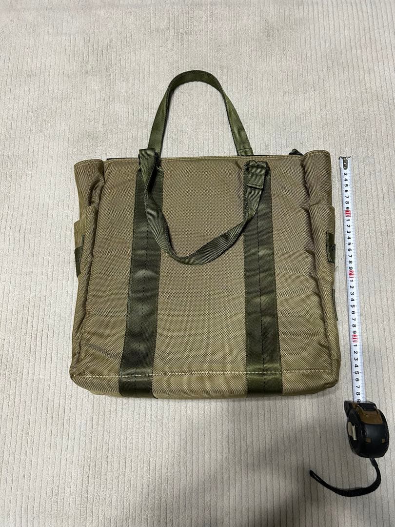 美品　ブリーフィング　プロテクショントート　カーキ　オリーブ