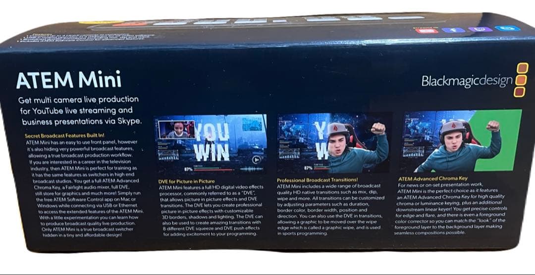Blackmagic ATEM Mini マルチカメラスイッチャー　通電確認済