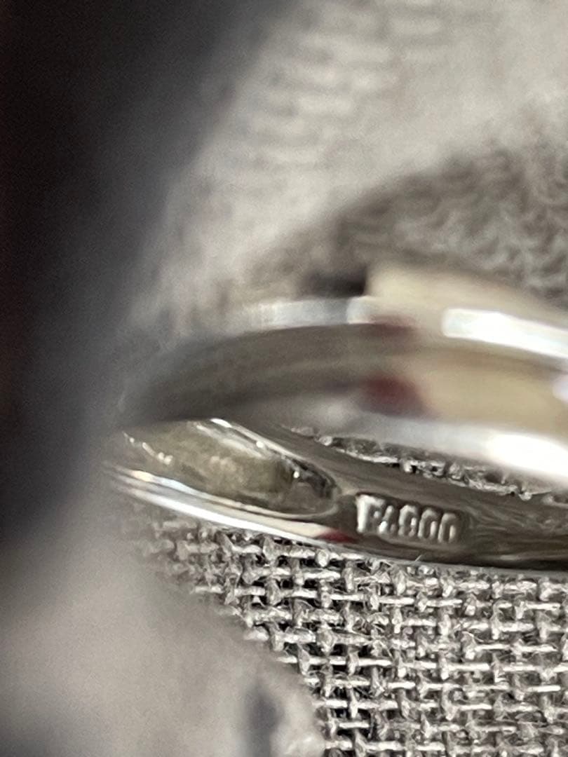 プラチナ900ウェーブデザイン ファッションリング