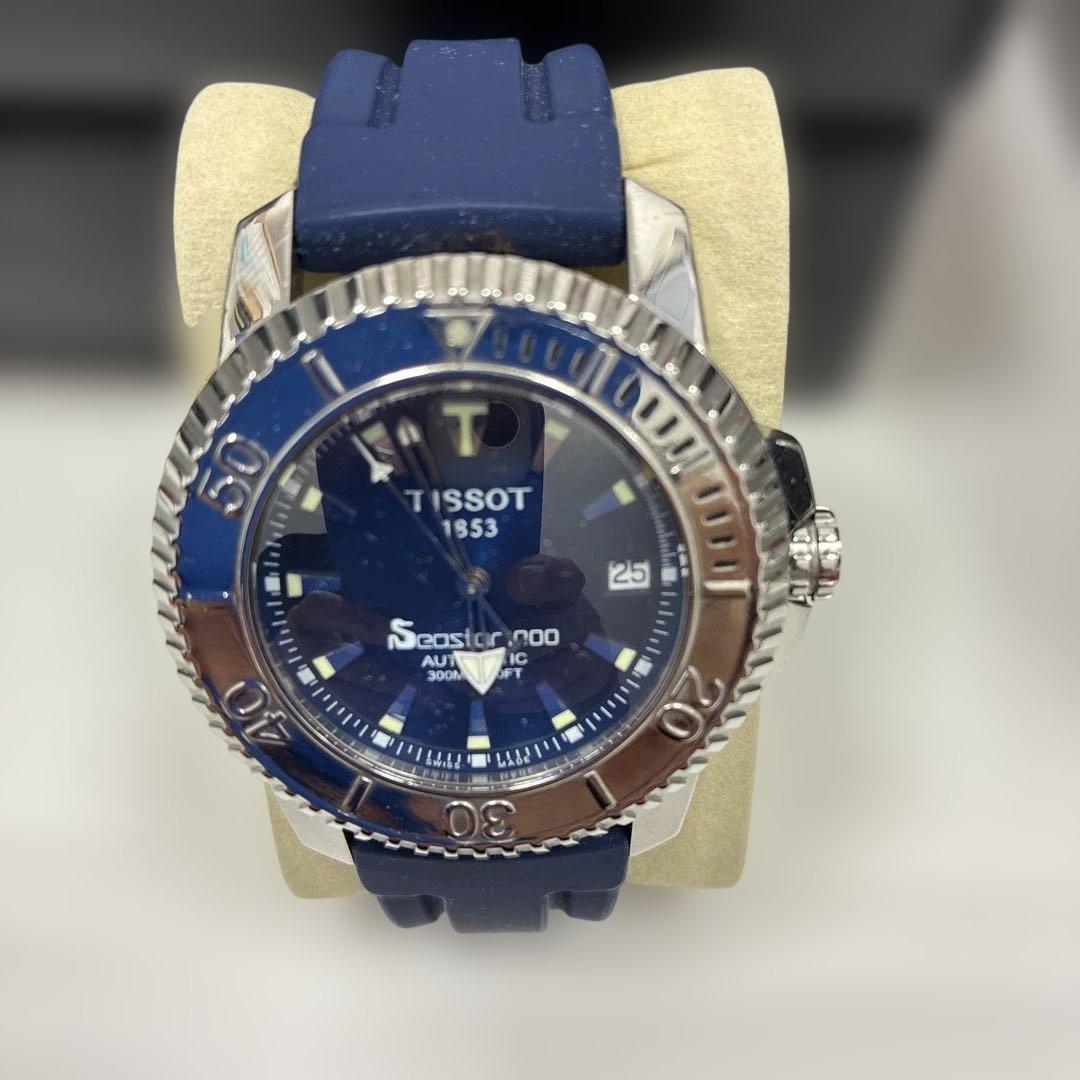 【期間限定お値下げ】TISSOT 腕時計　自動巻き ネイビー