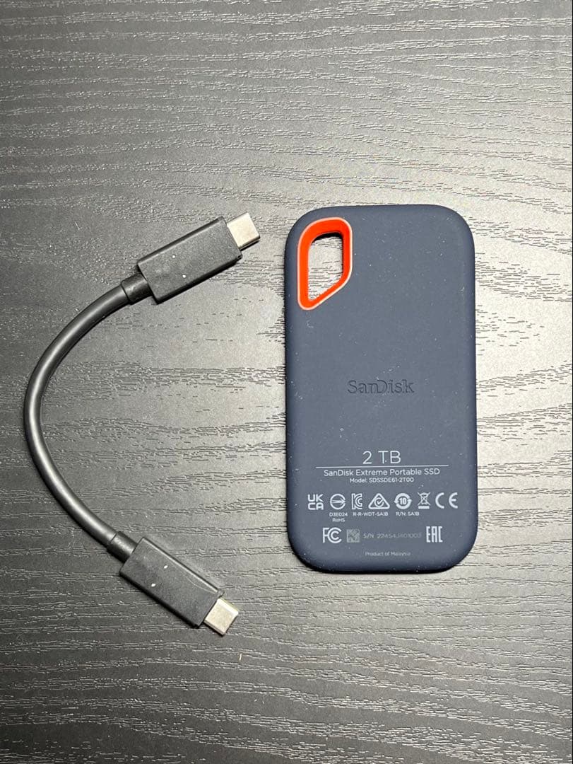 SanDisk SSD 2TB USB3.2Gen2 1050MB/秒