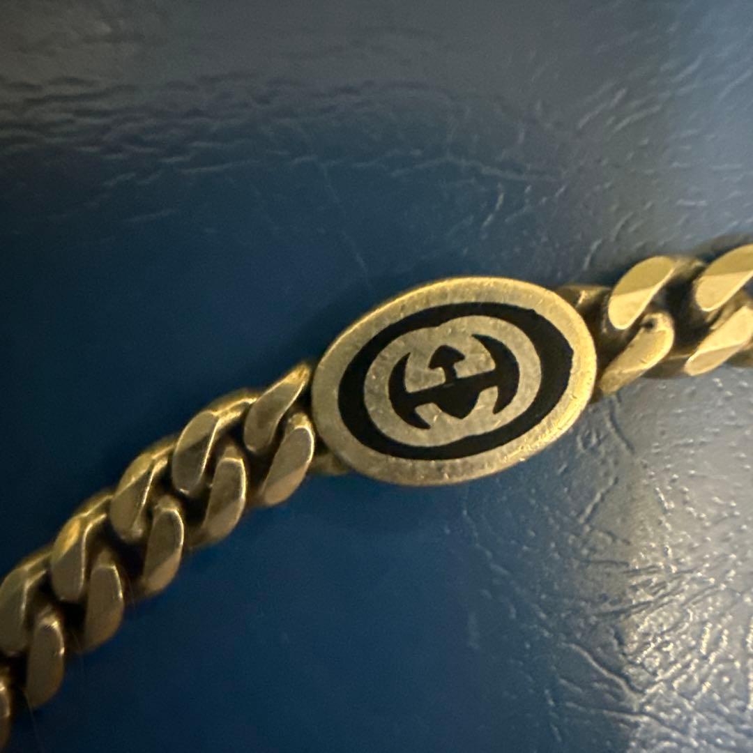 GUCCI ネックレス インターロッキングG ロゴチェーン シルバー