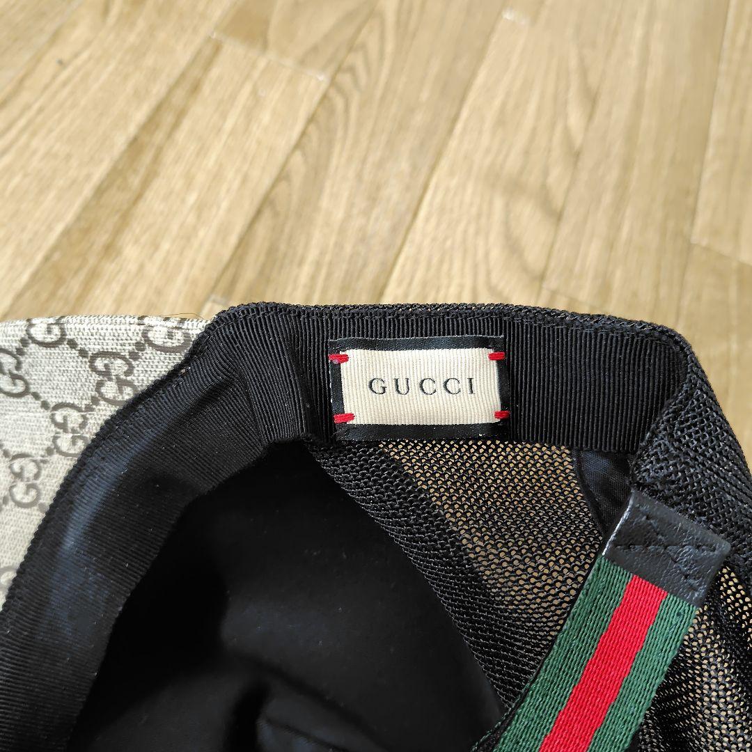 GUCCI トラ刺繍 ベースボールキャップ