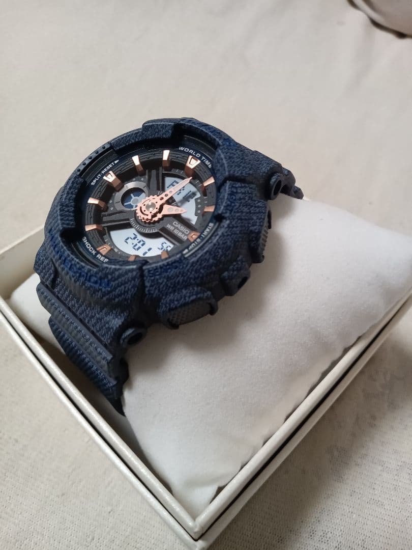 値下げ 新品 Baby-G デニムドカラー BA-110DE ダークブルー