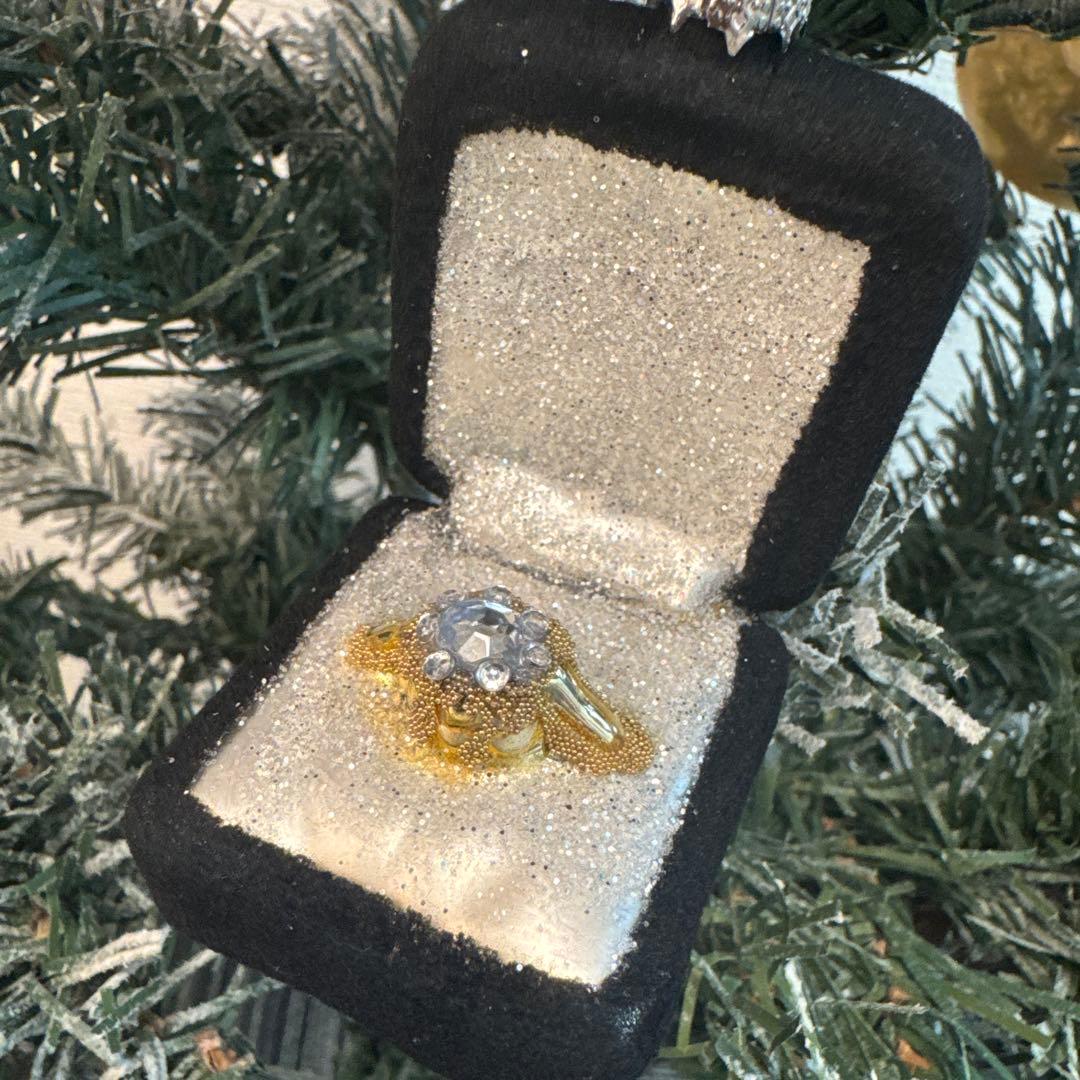 アスティエ　クリスマスオーナメント　ENGAGEMENT RING BLACK