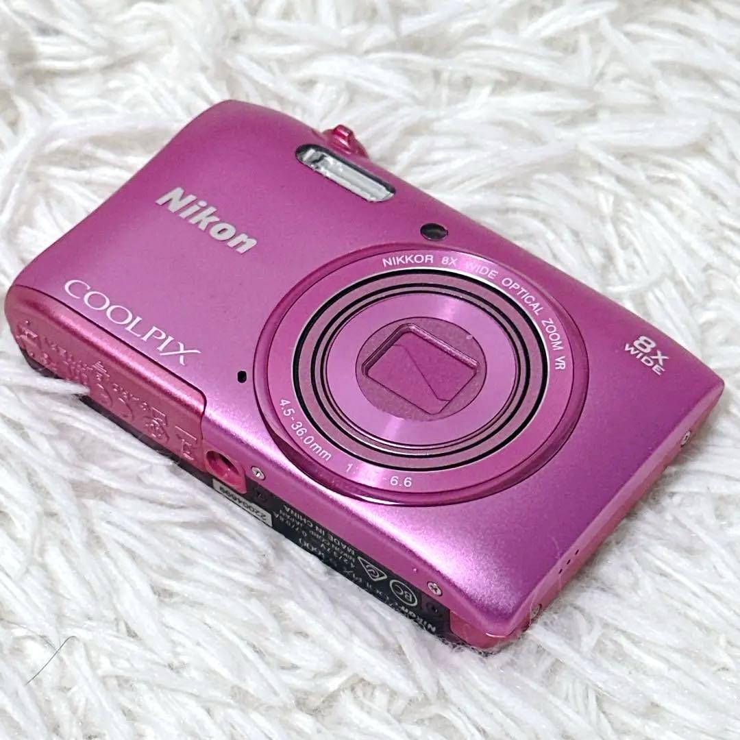 【極美品】Nikon COOLPIX S3600 ピンク デジカメ バッテリー