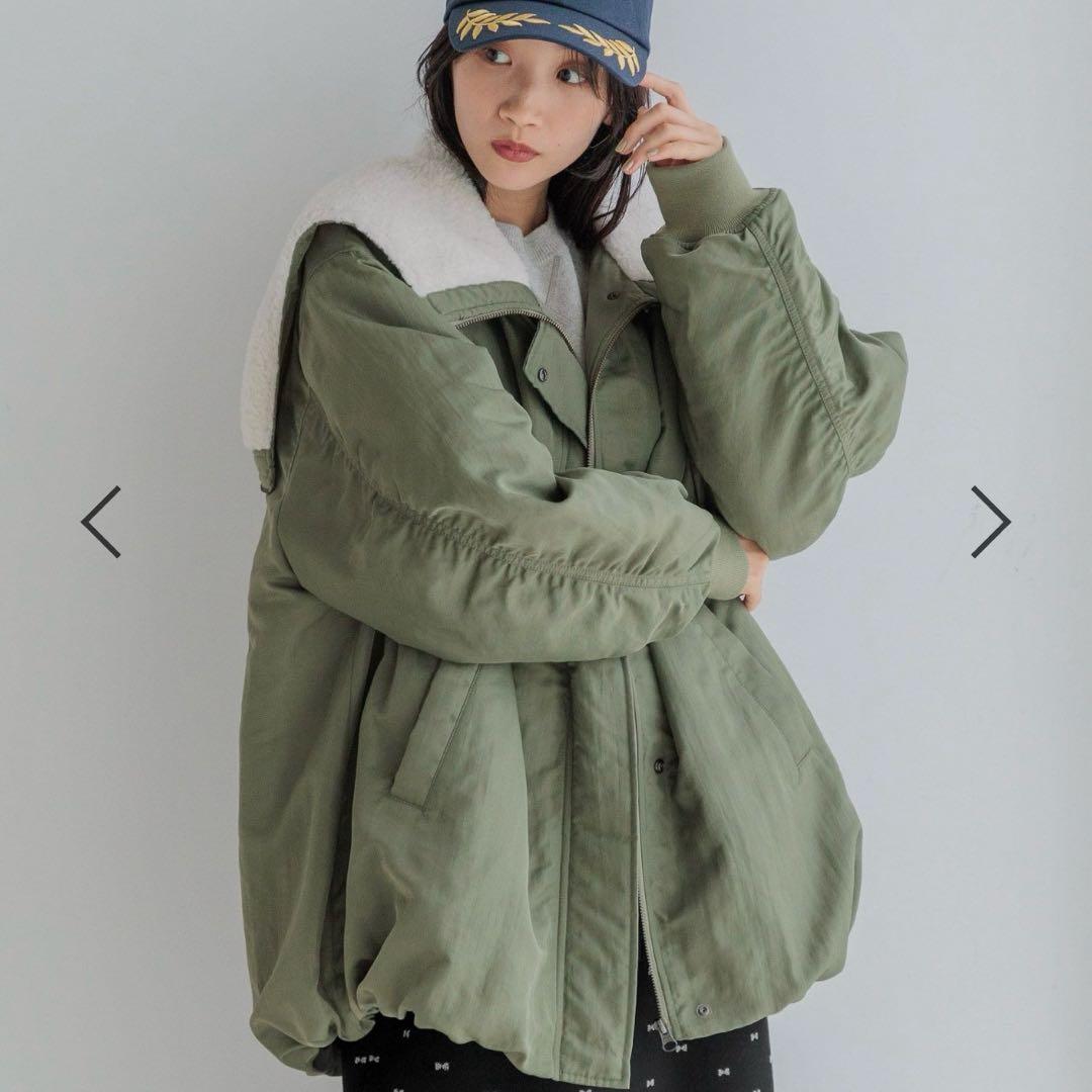 【あやさん】LOWRYS FARM BIGエリフライトブルゾン アウター