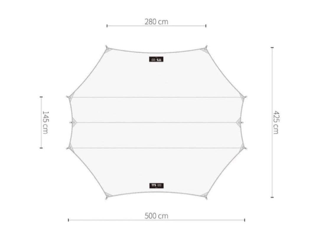 ネルデザインワークス　TFS タープ　ブルーグレー