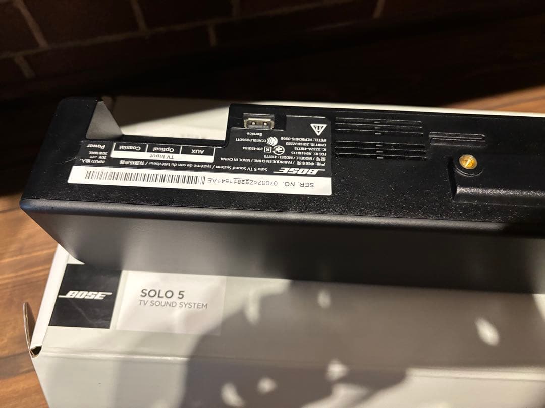 Bose Solo5 TV sound system サウンドバー リモコン付き