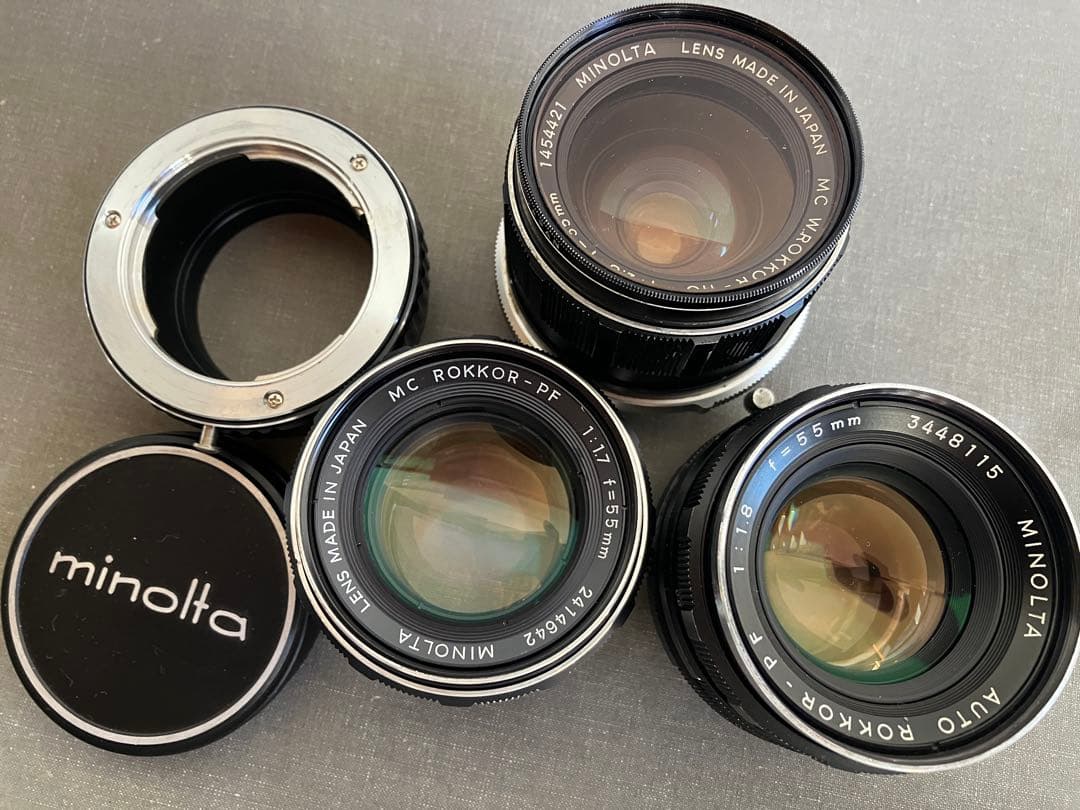 【セット】Minolta ROKKOR マウントアダプター付