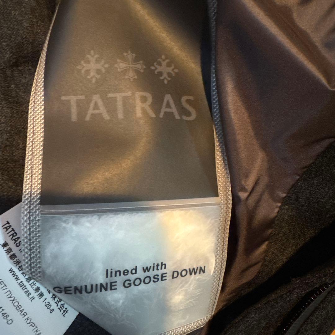 OBAQTATRAS フード付きダウンジャケット ダークグレ