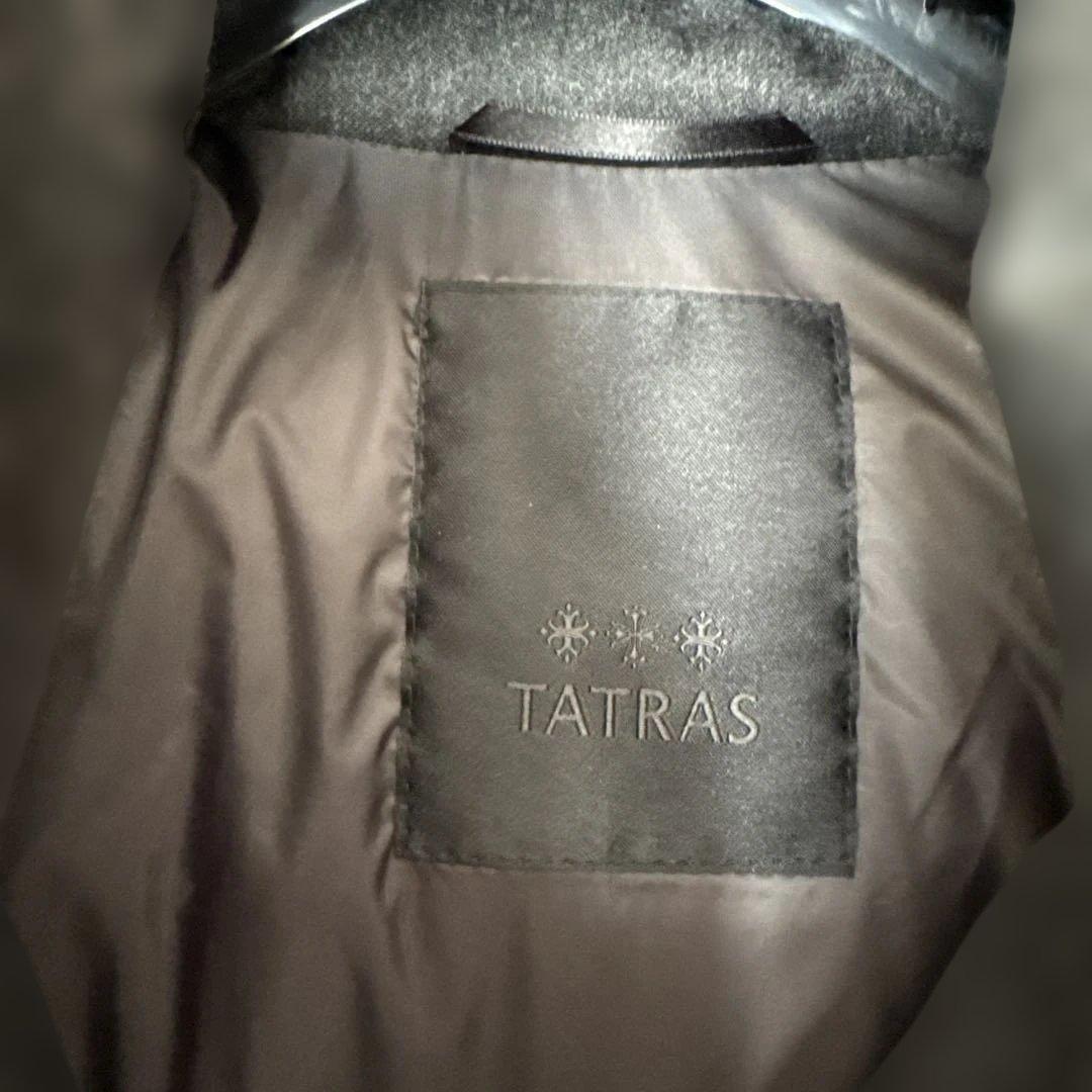 OBAQTATRAS フード付きダウンジャケット ダークグレ