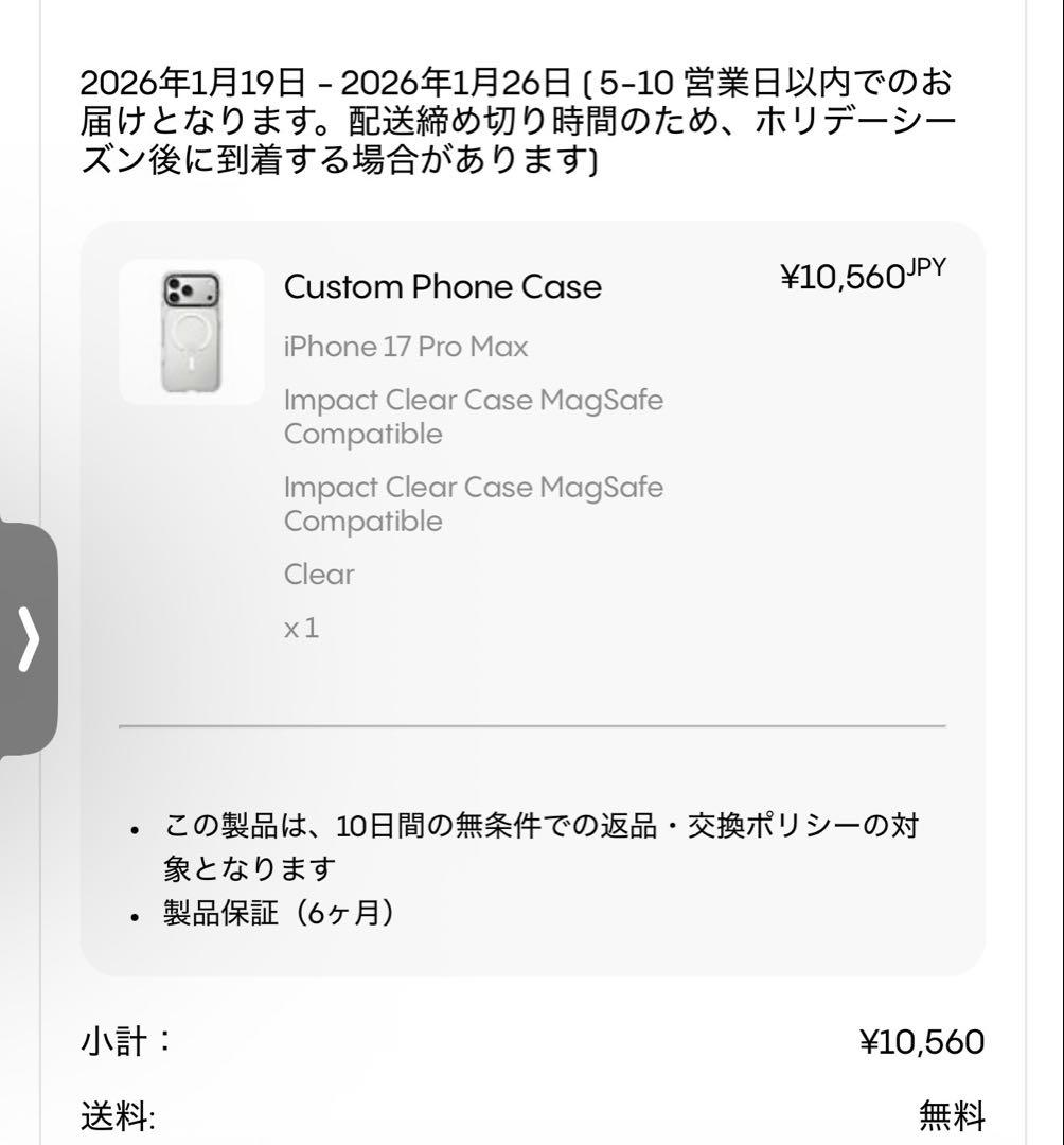 casetify iPhone 17promax クリア