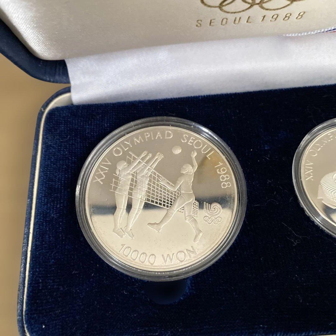 1988年ソウルオリンピック 記念銀貨2枚 シルバー925 保証書付