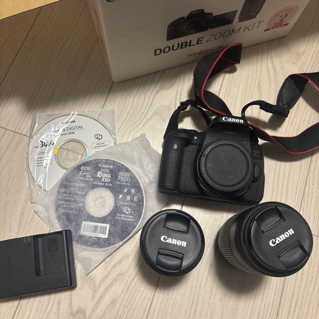 箱つき⭐︎Canon EOS Kiss X8i ダブルズームキット➕レンズ