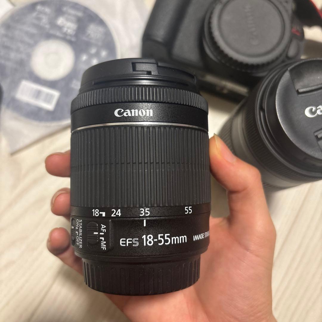 箱つき⭐︎Canon EOS Kiss X8i ダブルズームキット➕レンズ
