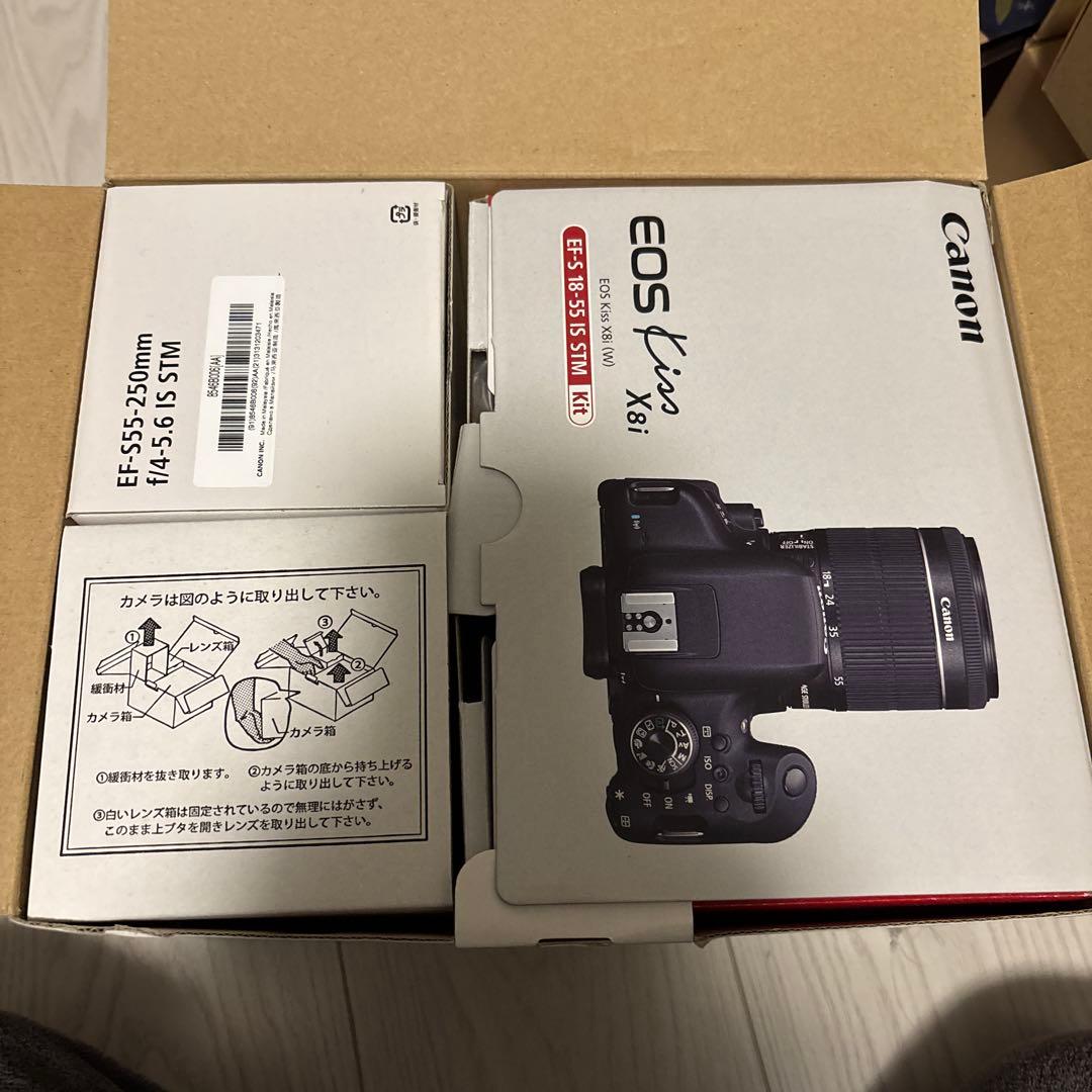 箱つき⭐︎Canon EOS Kiss X8i ダブルズームキット➕レンズ