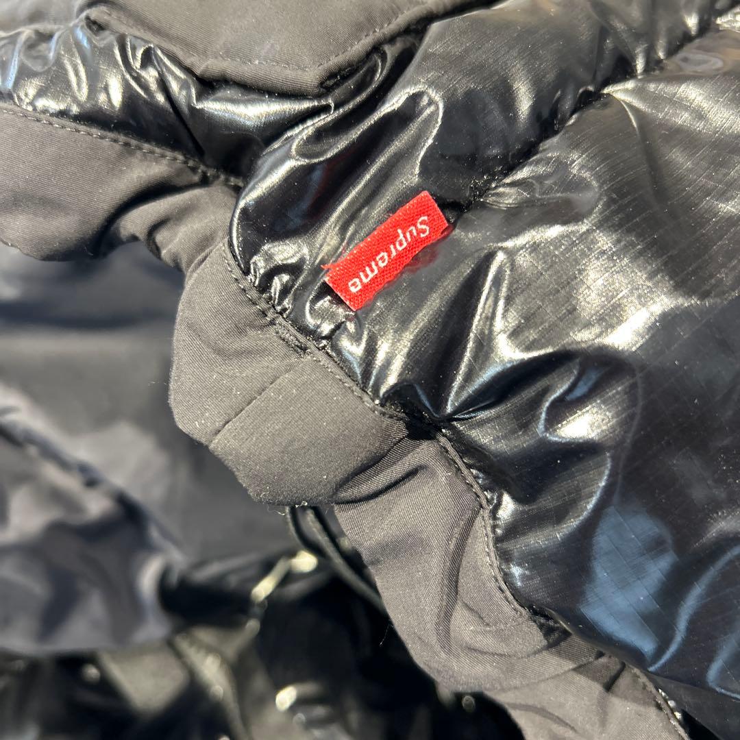 22AW ノースフェイスx シュプリームブラックダウンジャケット　コラボ