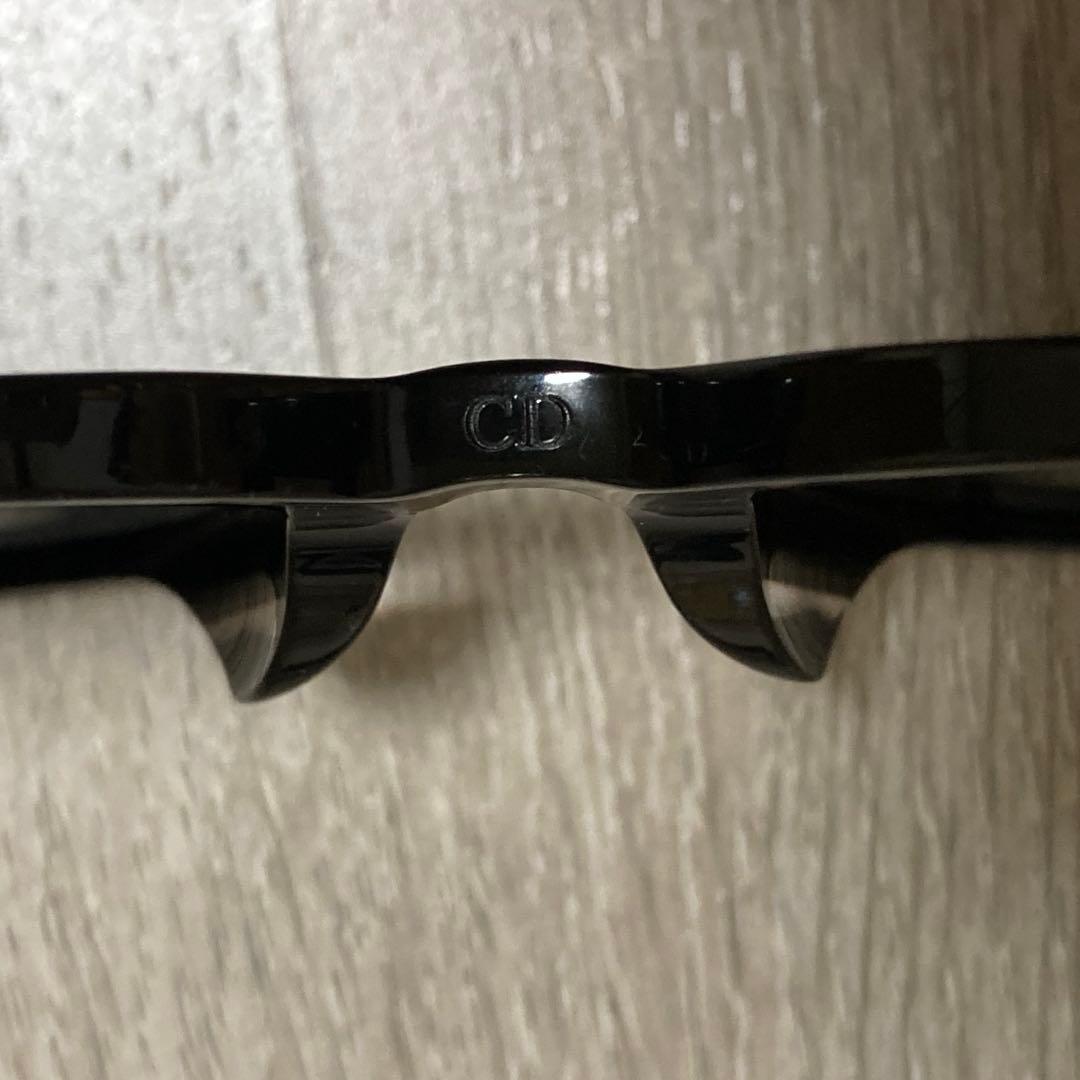 CHRISTIAN DIOR ブラック スクエア サングラス