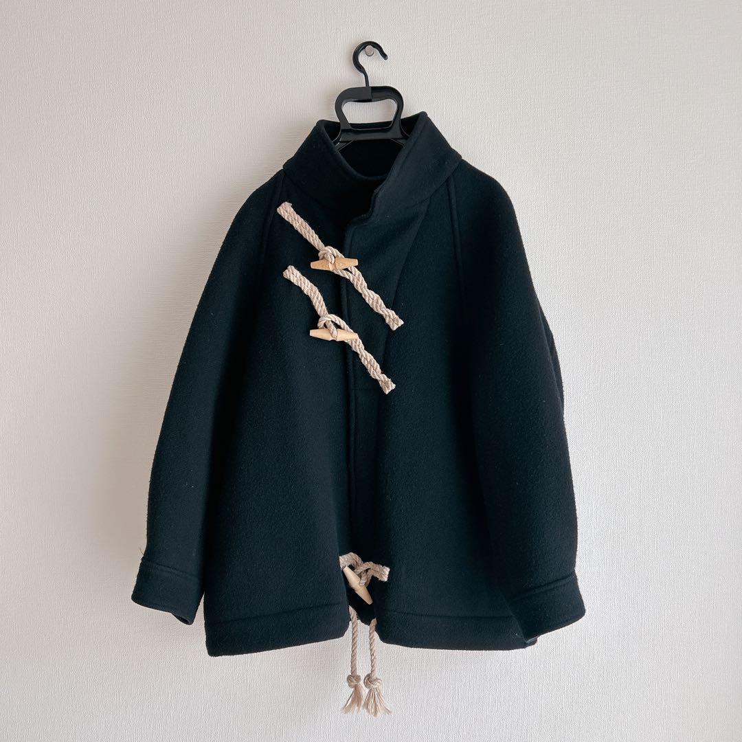 ジャケット・アウター HYKE 23AW DOUBLE FACE DUFFLE JACKET