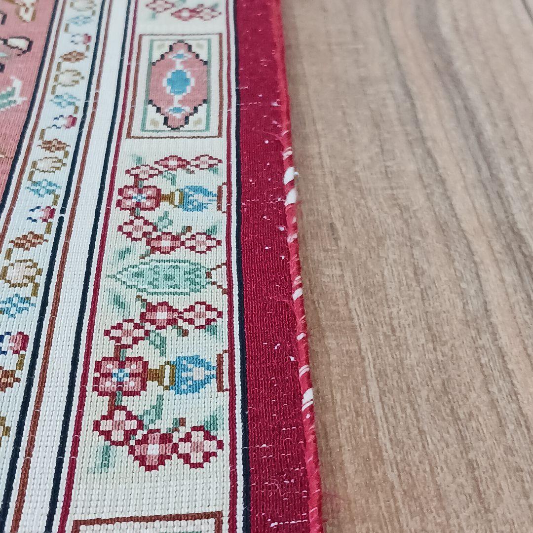 Y2691 ペルシャ絨毯 クム産 シルク100% 手織り100万ノット 工房