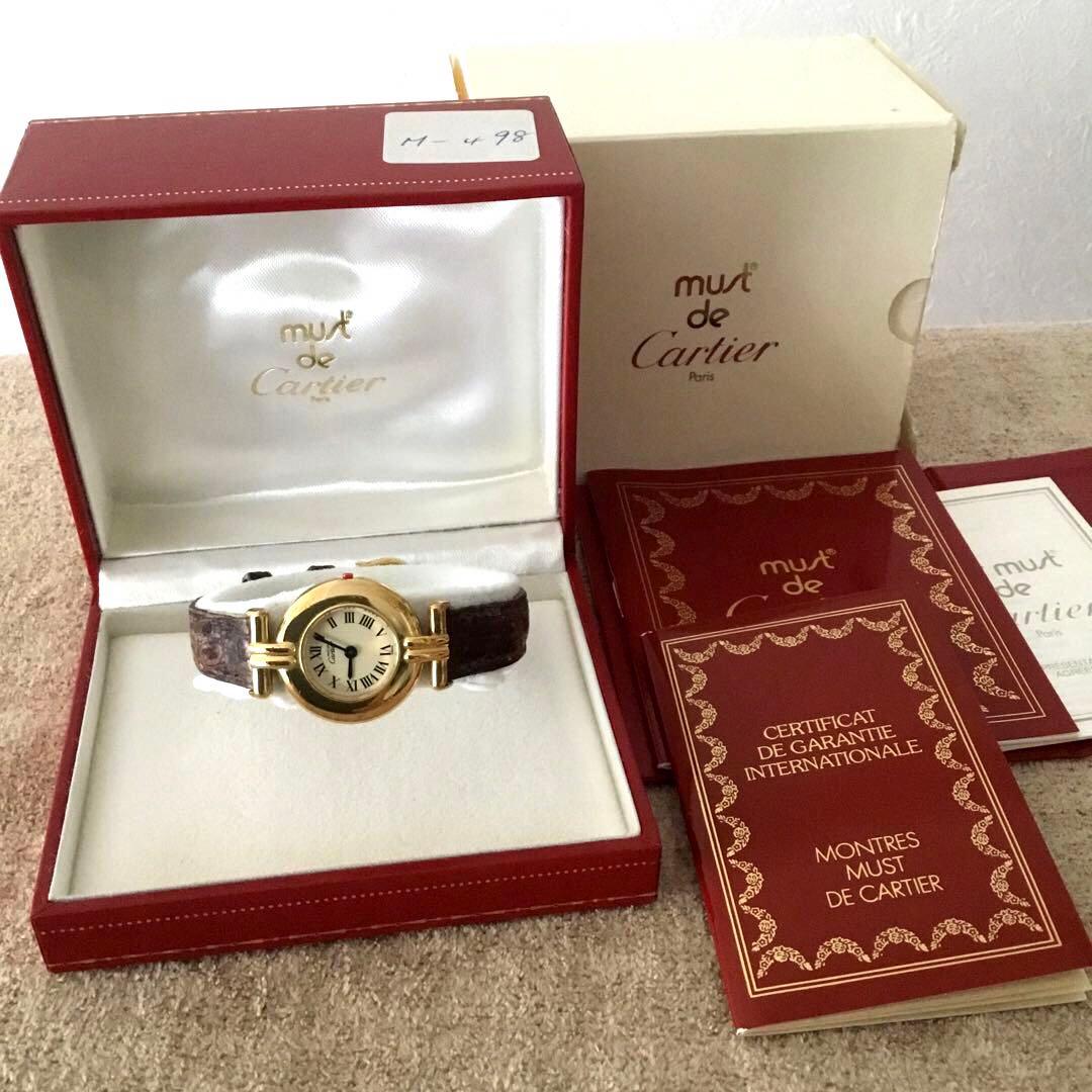 ジャンク品　Cattier カルティエ　レディース腕時計ヴィンテージマストコリゼ