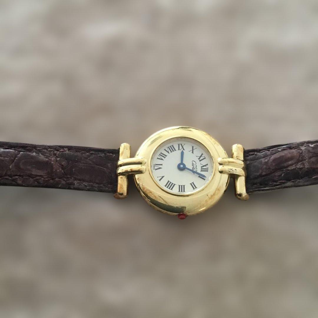 ジャンク品　Cattier カルティエ　レディース腕時計ヴィンテージマストコリゼ