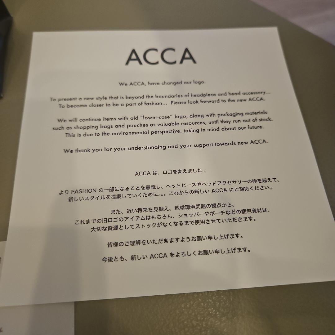 ACCA リボン付きヘアゴム オレンジ・ピンク