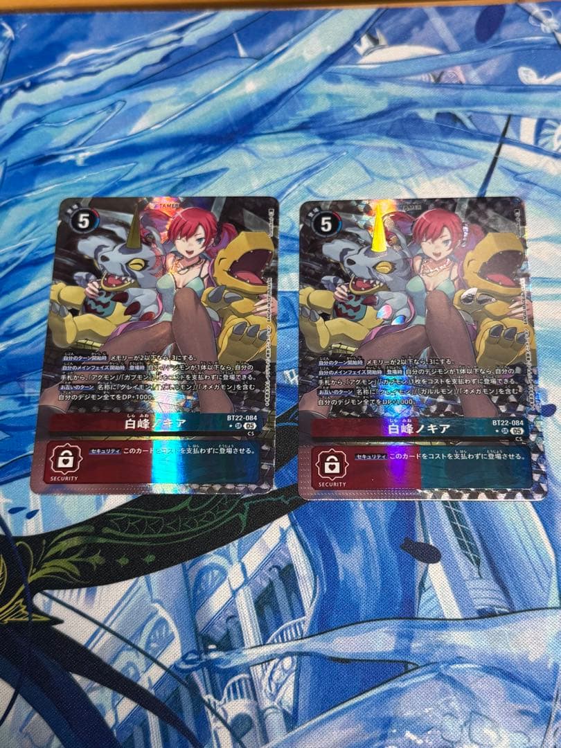 デジモンカード　白峰ノキア　パラレル2枚