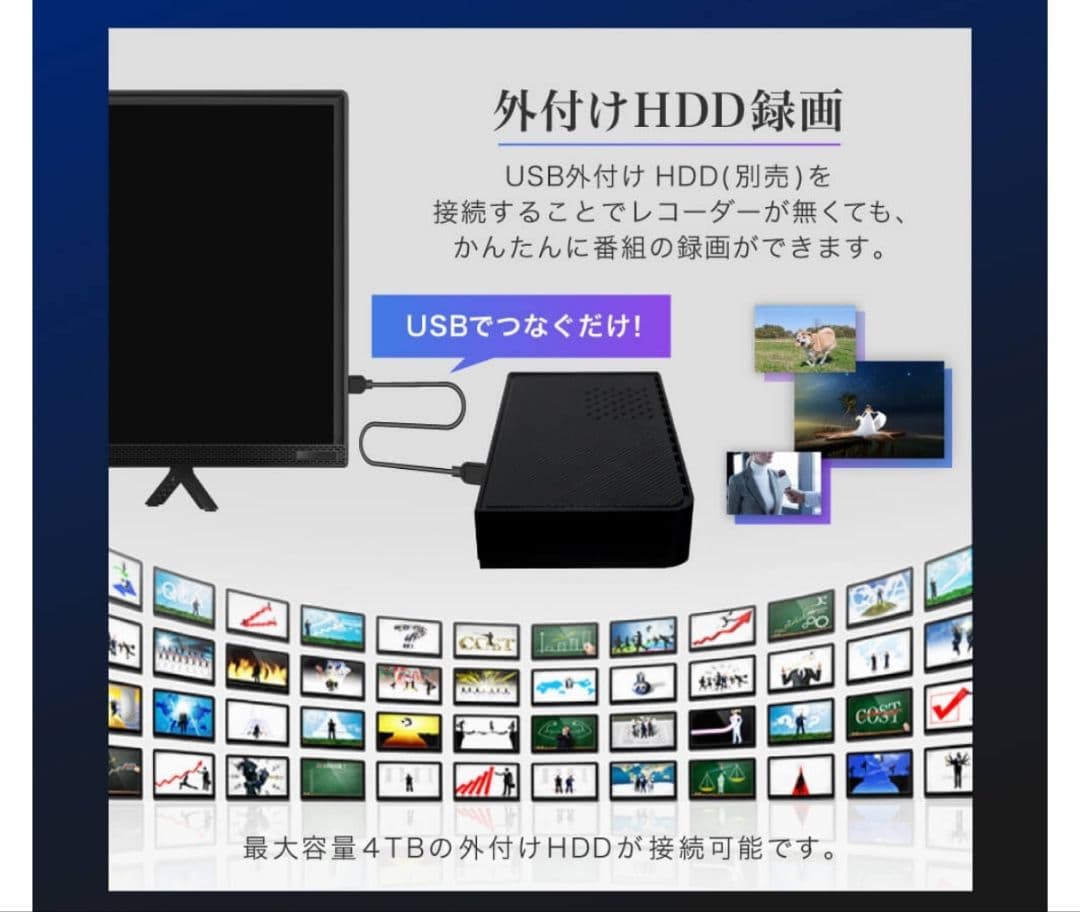 新品 未開封 24型 ハイビジョン 液晶 テレビ　maxzen j24chs06