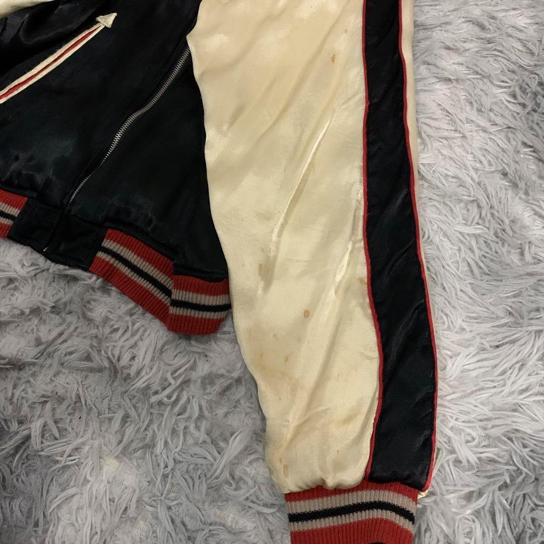 クロップドヘッズ リバーシブル スカジャン 刺繍 ビッグロゴ 龍 虎 薔薇 蛇