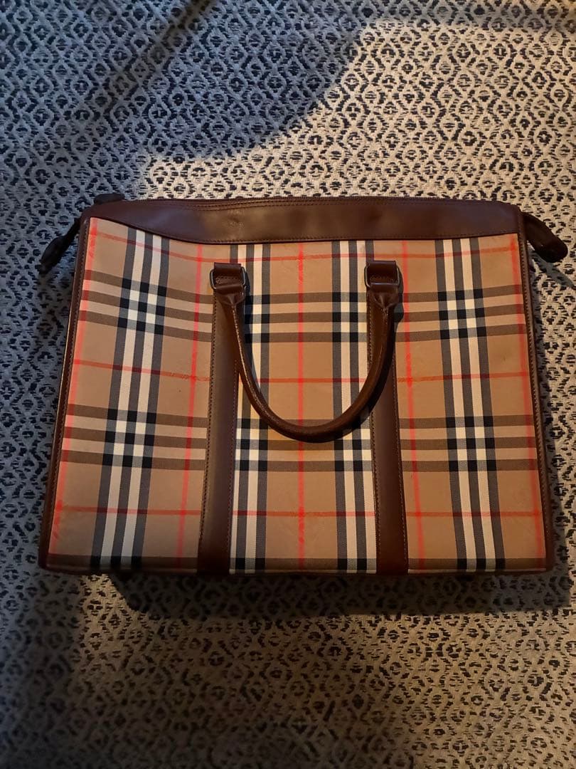 Burberrys チェック柄 ビジネスバッグ