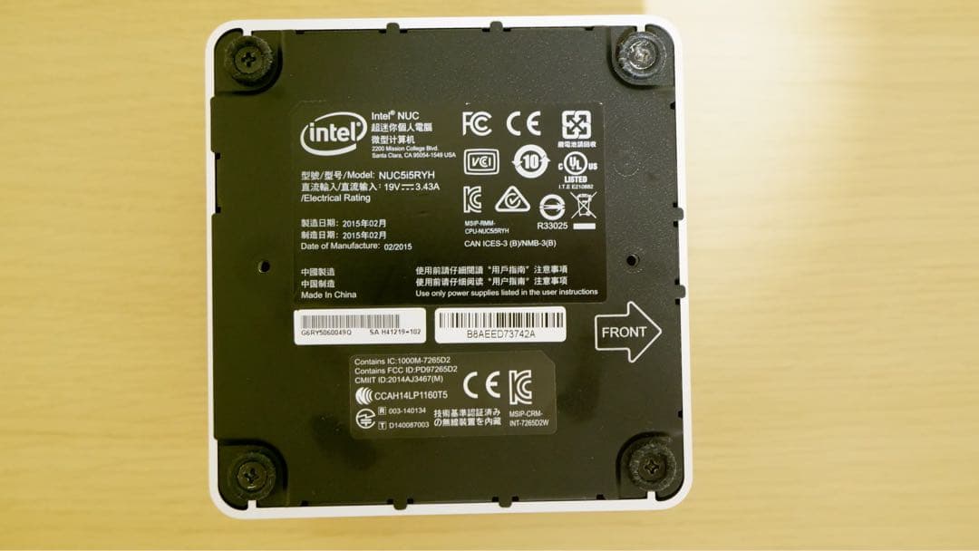 ミニPC NUC5i5RYH