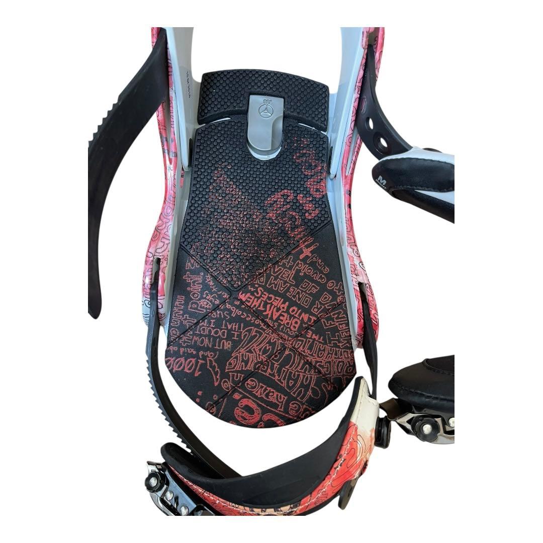 BURTON CARTEL バートン ビンディング Mサイズ 赤/白/黒