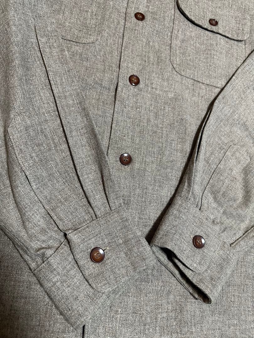 50s a Concordia Classic ウール　オープンカラーシャツ