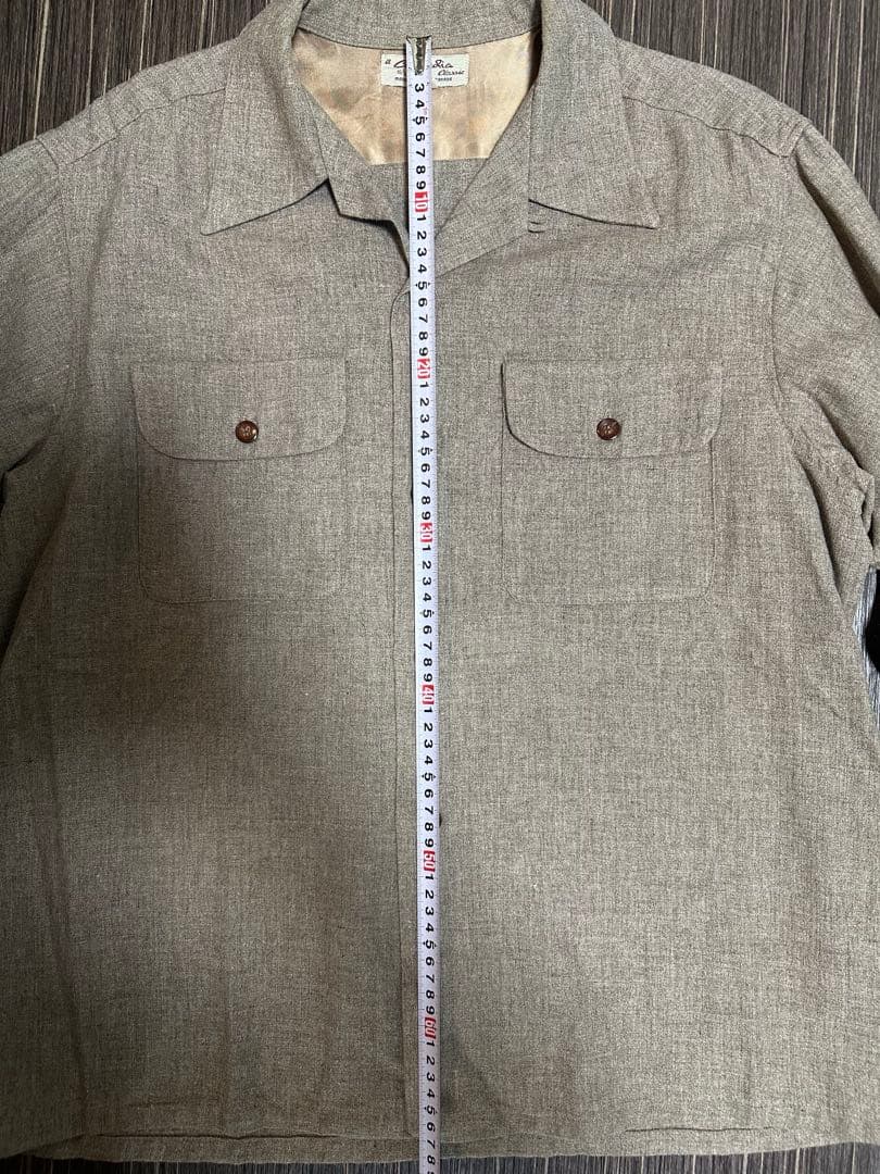 50s a Concordia Classic ウール　オープンカラーシャツ