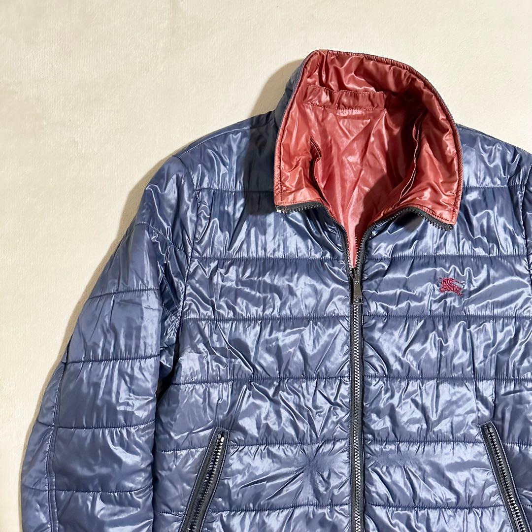 美品 バーバリーブラックレーベル ダウンジャケット リバーシブル Lサイズ