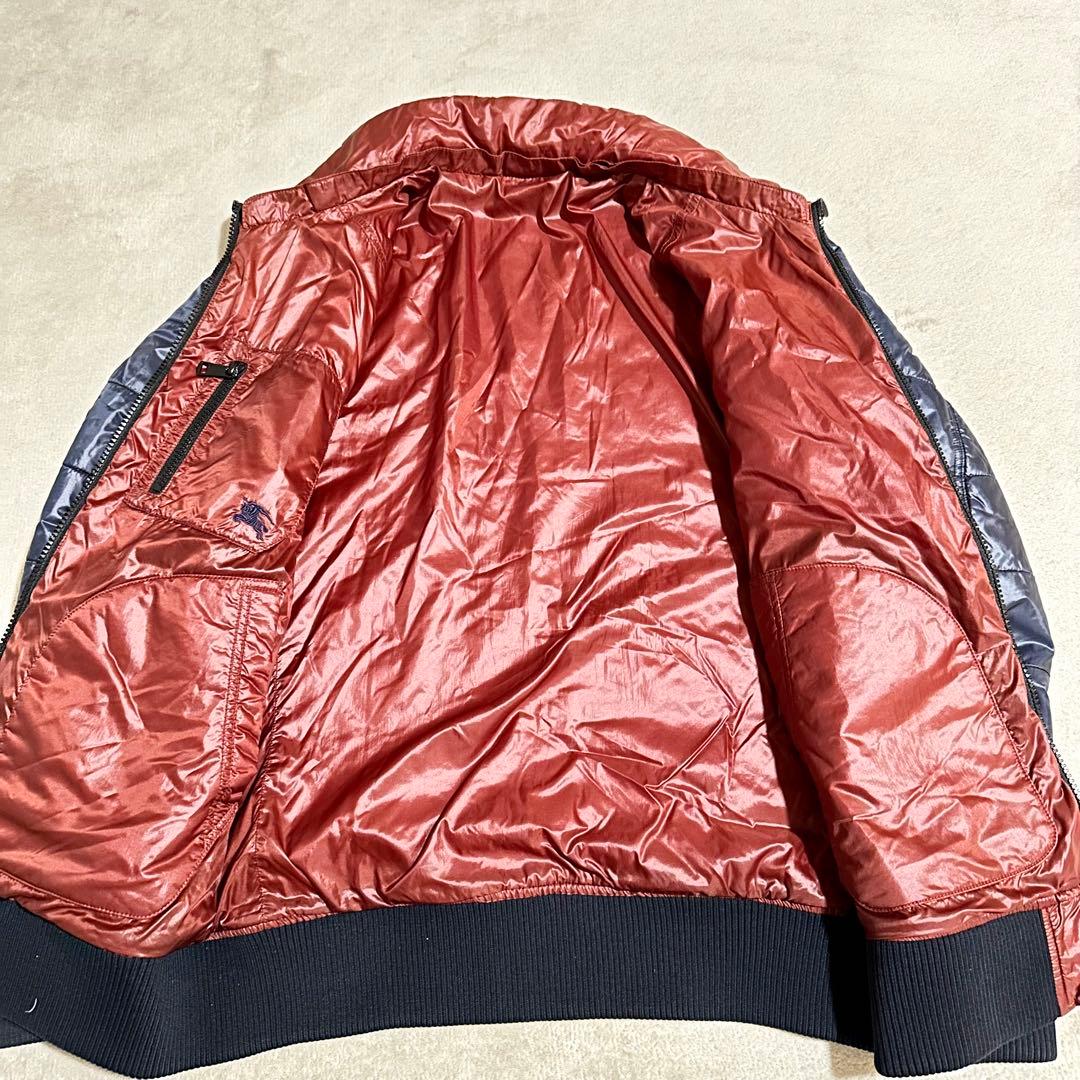 美品 バーバリーブラックレーベル ダウンジャケット リバーシブル Lサイズ