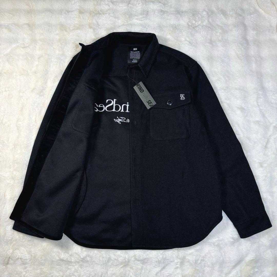 【ミモザさん専用】ウィンダンシー 刺繍ロゴ 厚手 シャツジャケット L